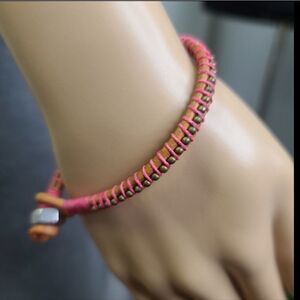 8.5#1 Leather Handcrafted Bracelet 